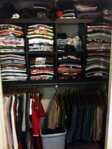 T-Shirts In Closet