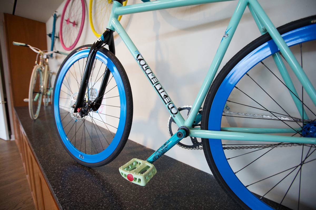 Turquoise Bike - I Build Bikes - Inker Gallery March 2012