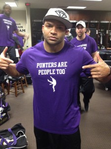 Linebacker Brendon Ayanbadejo in His Punters Are People Too Tee