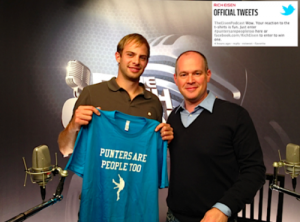 Punters are People Too T-Shirt - Rich Eisen & Bryan Anger