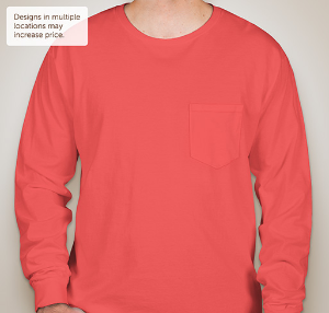 Port and Company Pigment-Dyed Long Sleeve Pocket T-shirt