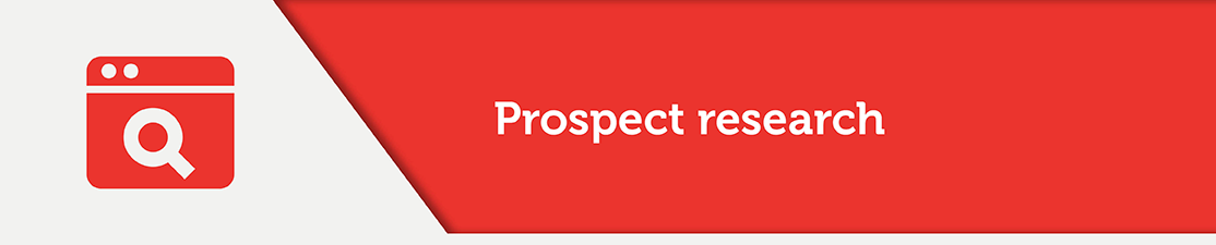 You'll need nonprofit software to perform prospect research.