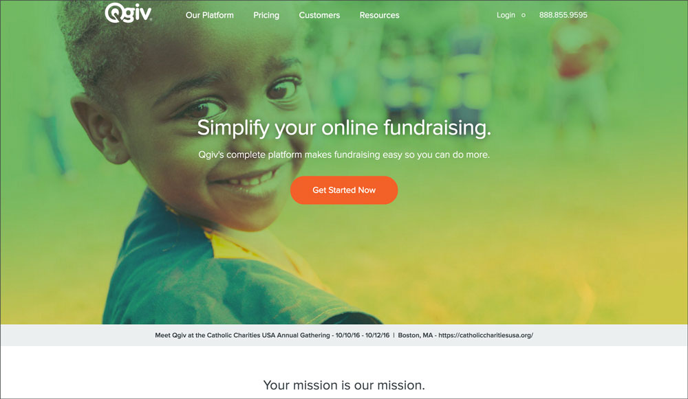 Qgiv's nonprofit software allows nonprofits to collect online donations and host peer-to-peer campaigns.
