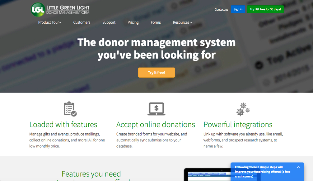 Donor management systems are important types of nonprofit software.