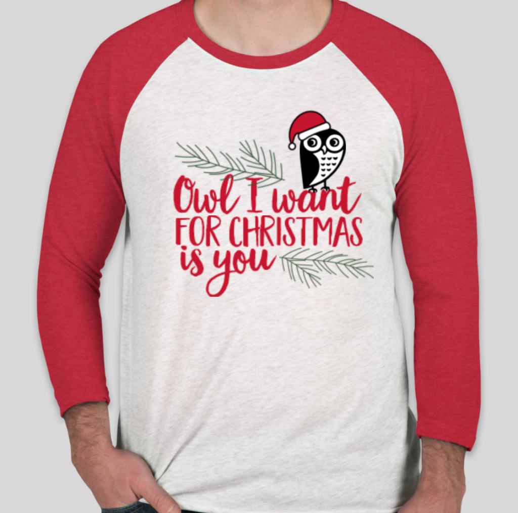 womens happy hoolidays christmas t shirt funny owl holiday cute tacky gift idea