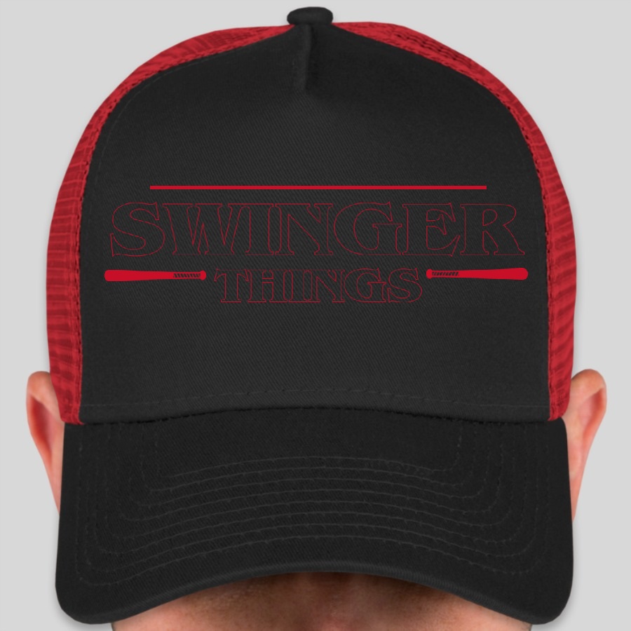 custom baseball hat referencing netflix show stranger things