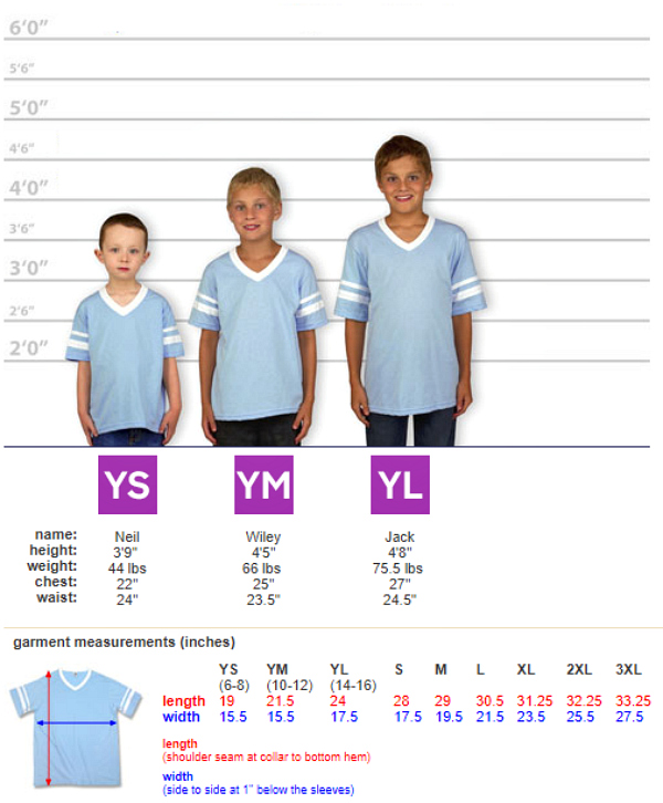 youth small size jersey