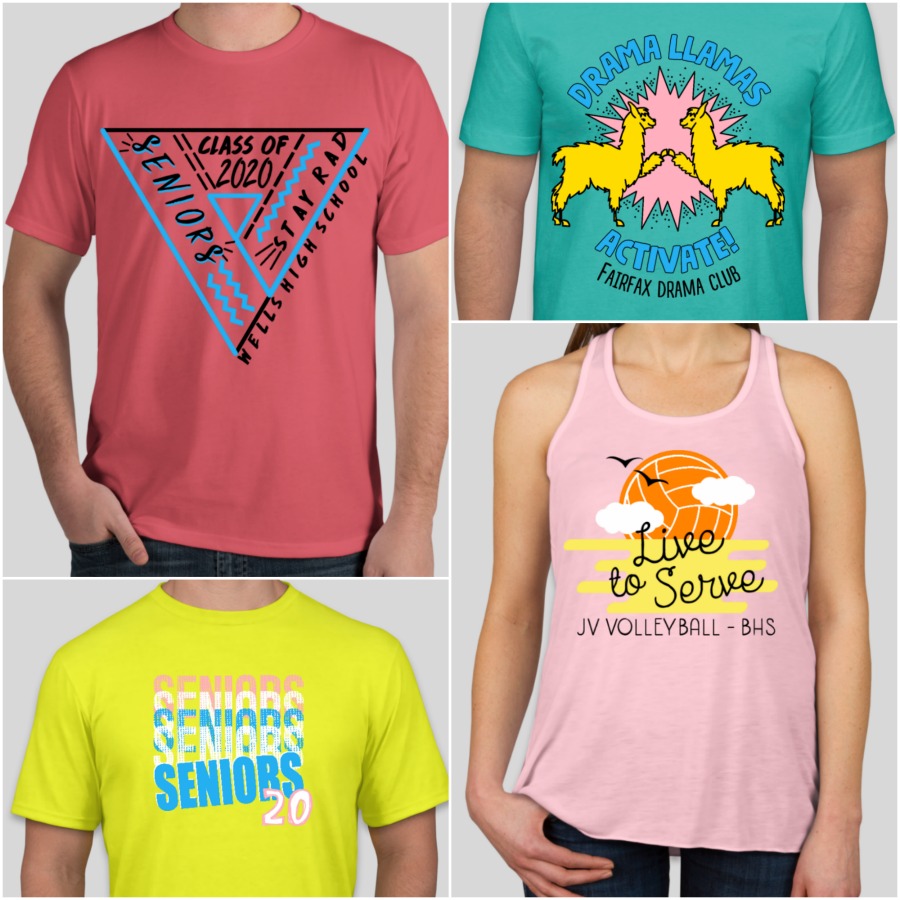 bright and bold t-shirt design ideas