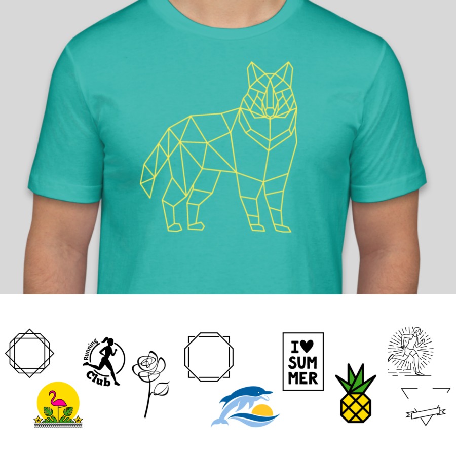 geometric t-shirt design ideas