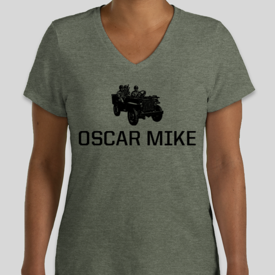 custom military alphabet t-shirt design "oscar mike"