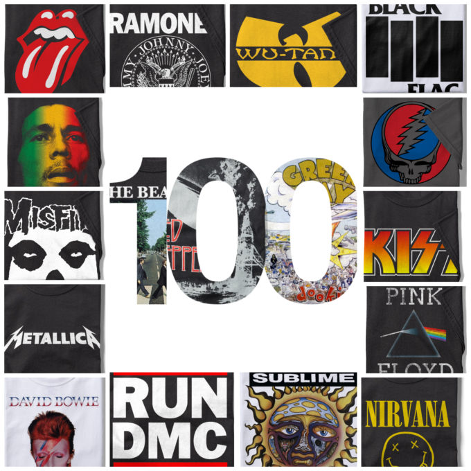 100 Most Iconic Band T-shirts of All Time -