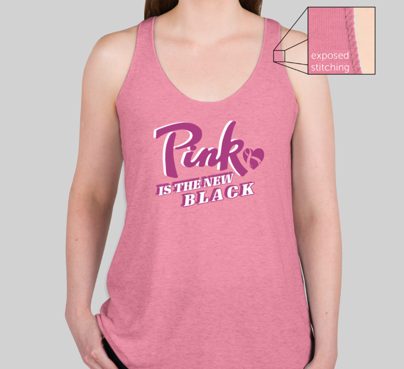 pink is the new black custom breast cancer awareness shirt