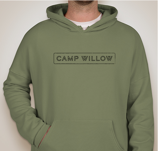 Hoodie with Camp Willow logo