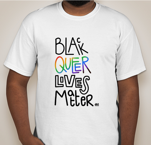 Custom shirt with Black Queer Lives Matter