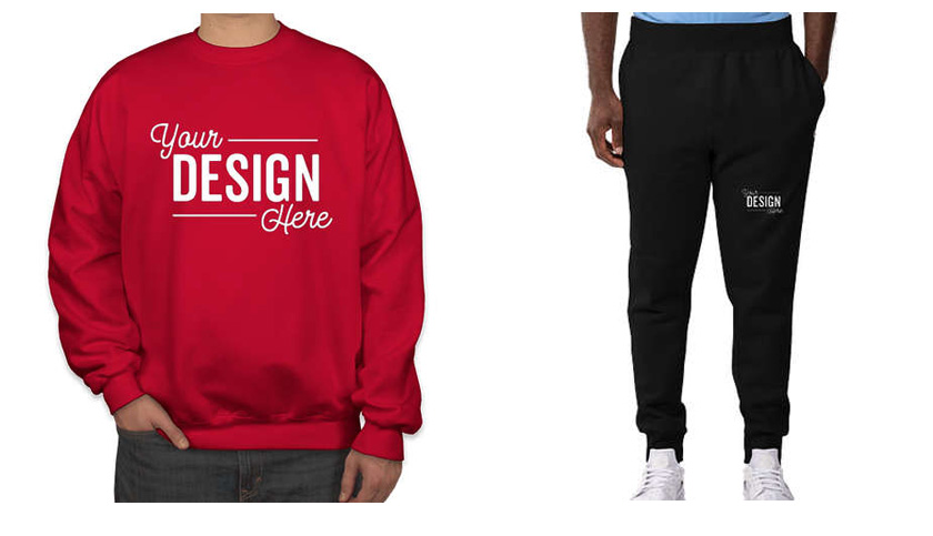 Custom sweats at a low price to keep you comfortable no matter where you're working