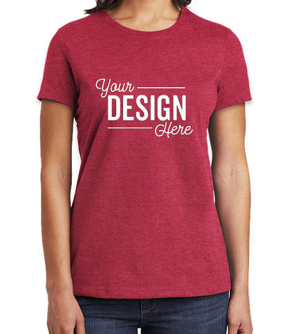 District Women's V.I.T. T-shirt, a custom t-shirt in red