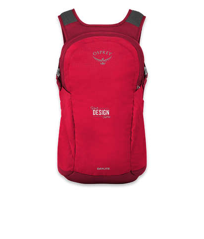 Osprey Daylite 13" Computer Backpack, a sustainable custom backpack in red