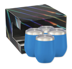 The Laser-Engraved 12 oz. Insulated Tumbler Gift Set is an excellent gift for any occasion. 