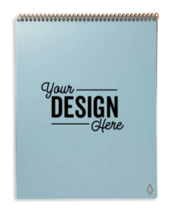 Be tech savvy and sustainable with the RocketBook Letter Flip Notebook Set, pictured here in Turquoise.