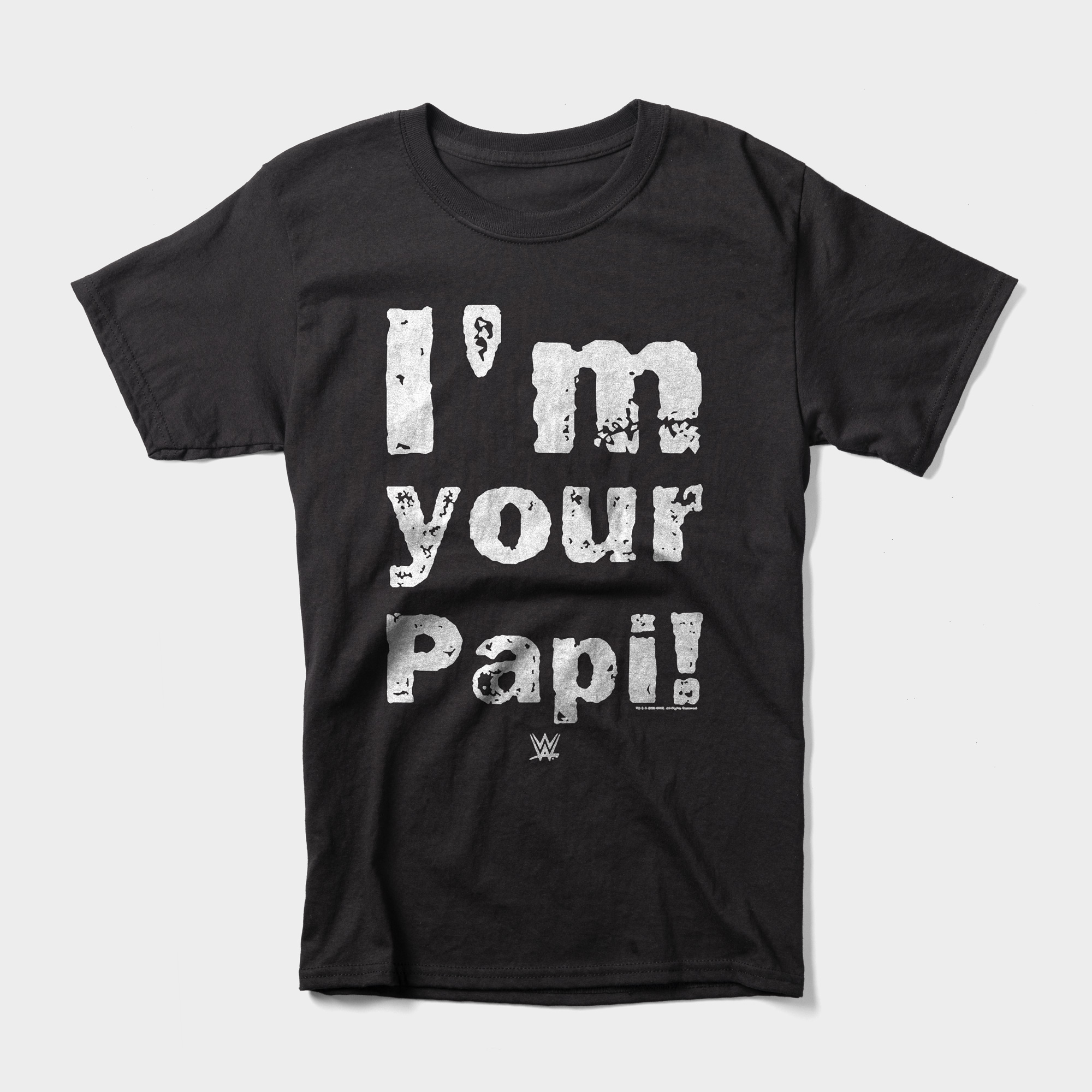 Eddie Guerrero's black shirt has the simple "I'm Your Papi" catchphrase, but it carries the weight of his legacy.