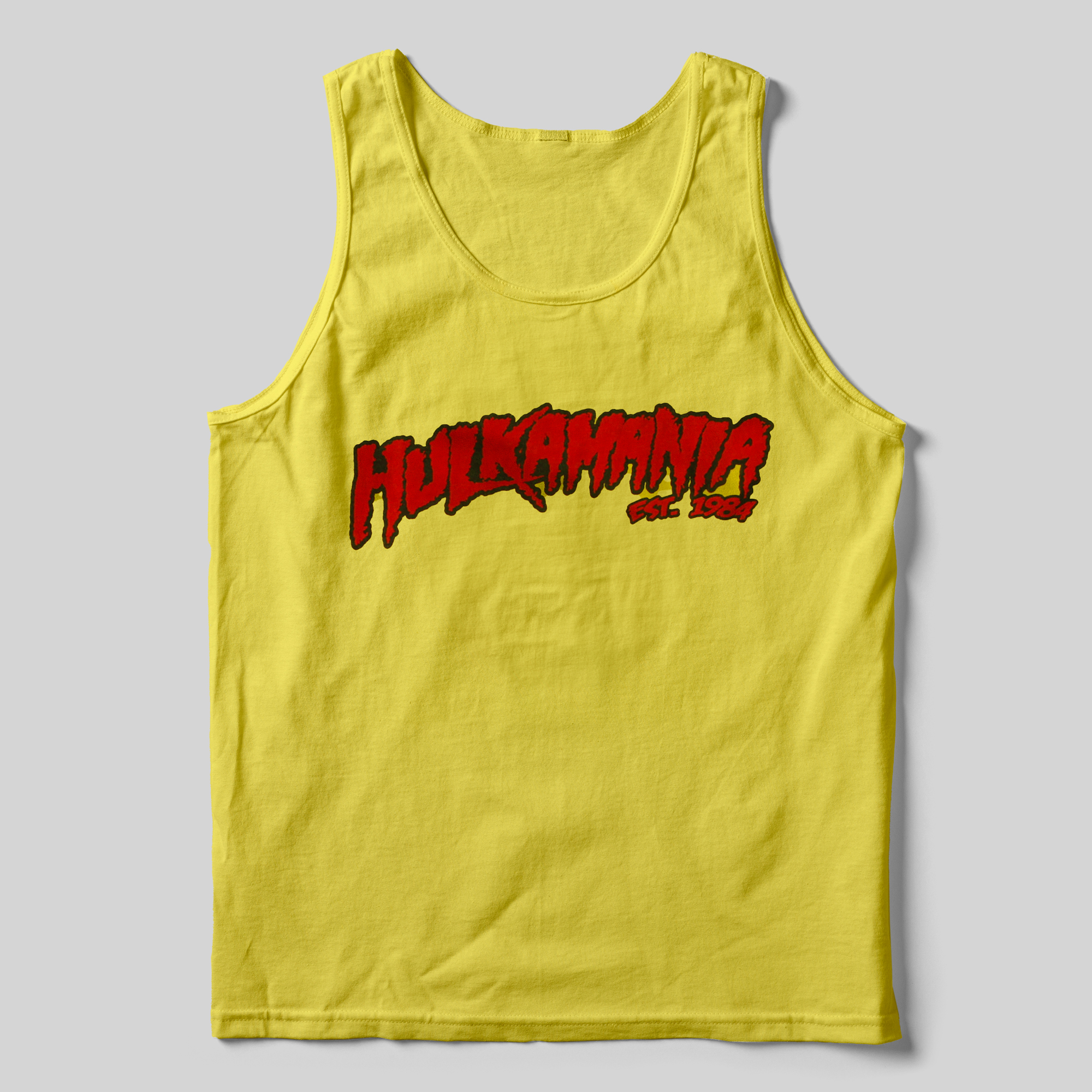 Hulk Hogan's bright yellow tank with "Hulkamania" across the front is still one of the most popular in the sport. 