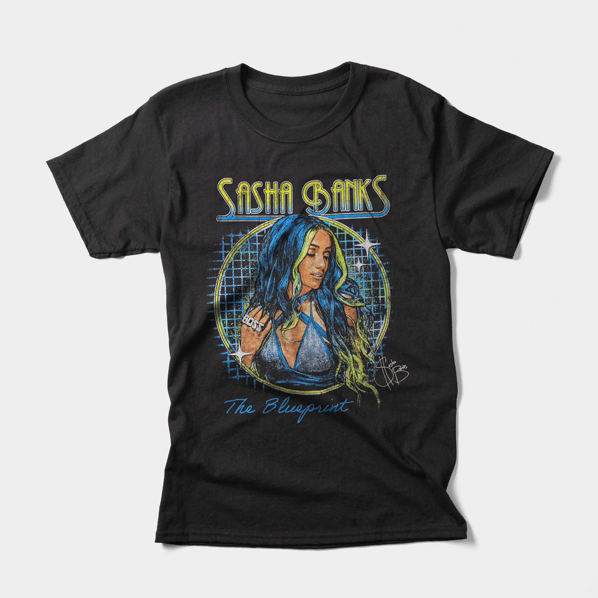 Sasha Banks' The Blueprint t-shirt reminds us of her incredible and groundbreaking time in WWE. 