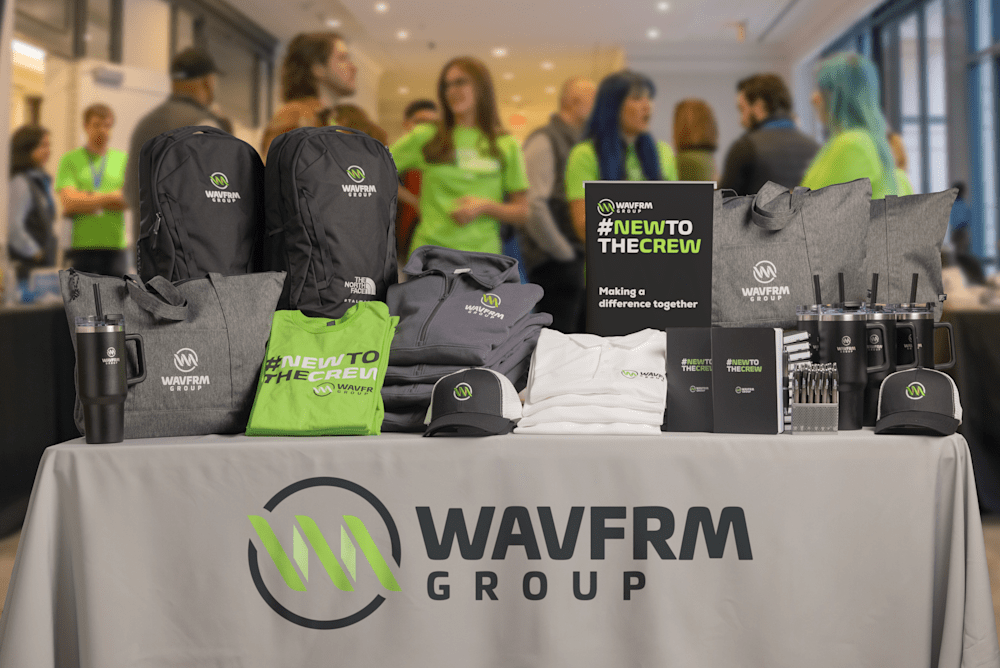 small business brand promo kit at a trade show