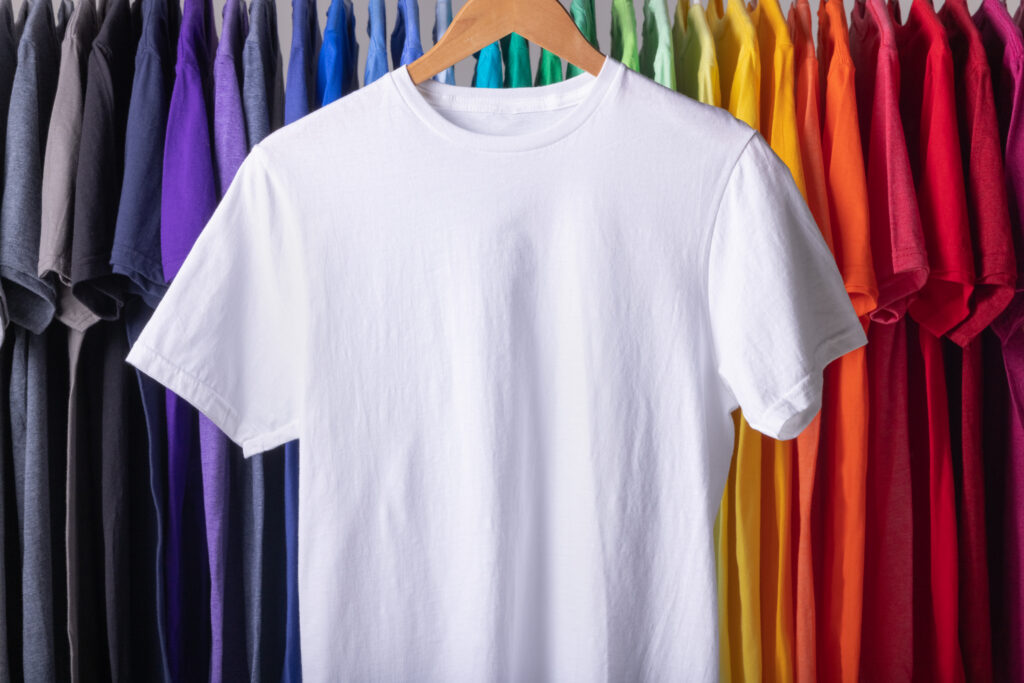hanging t shirts