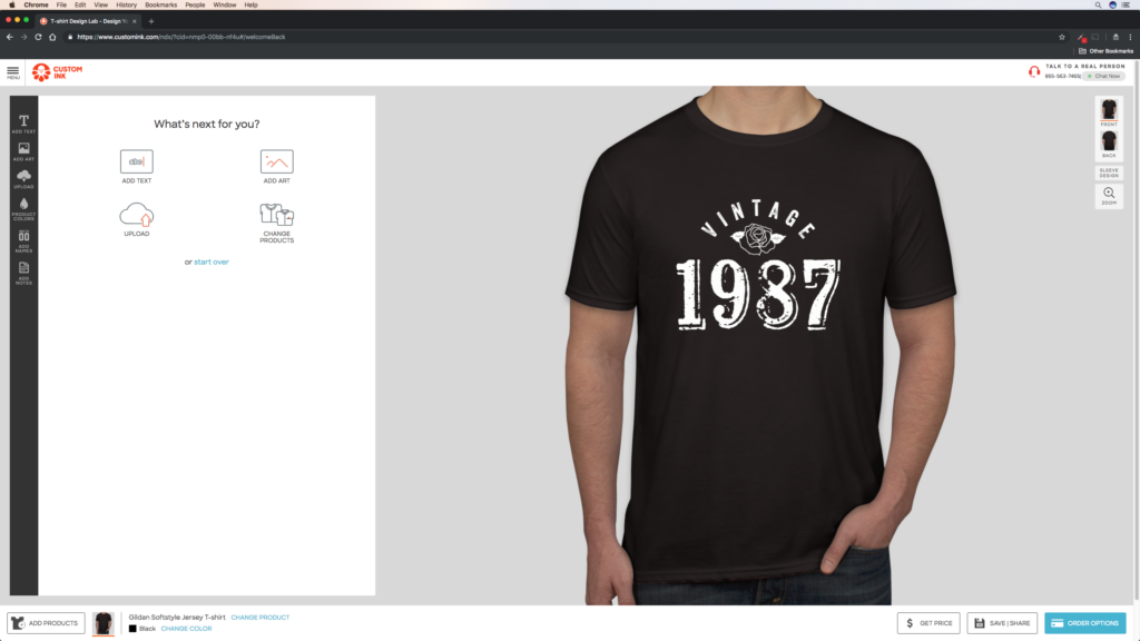 t shirt being designed in the design lab